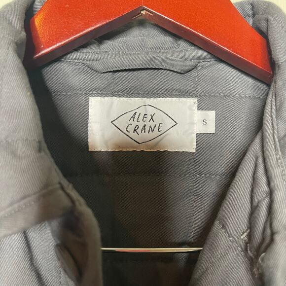 Alex Crane Quilted Kite Jacket in grey sz Small S - Picture 5 of 7